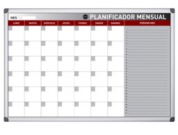 Planning magnético Bi-Office mensual 60x45cm.